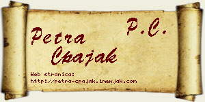 Petra Čpajak vizit kartica
